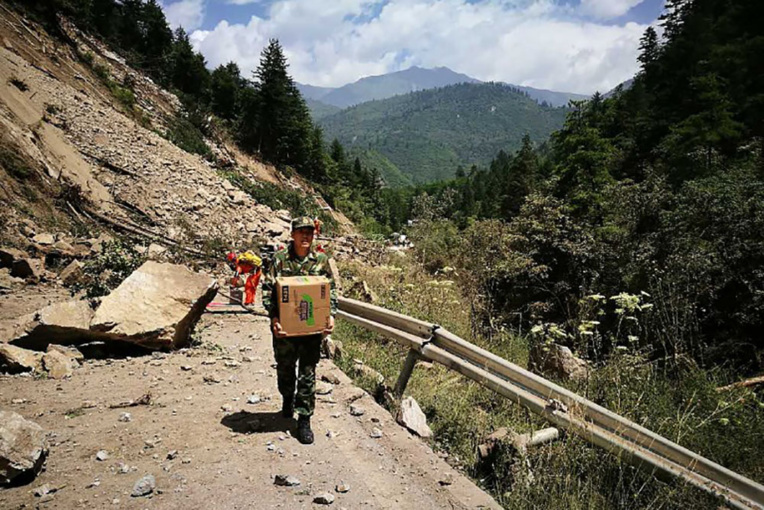 Séisme en Chine: 19 morts, un écrin naturel défiguré Séisme en Chine: 19 morts, un écrin naturel défiguré