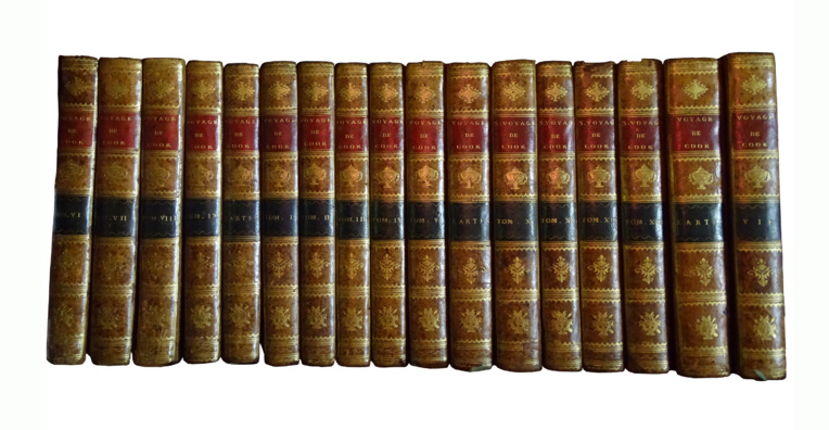 La collection complète des voyages de Cook comprend 17 volumes.