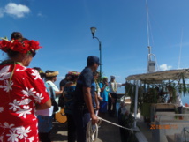 Moorea : inauguration du bateau communal "Taareu"