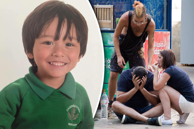"Disparu". Sur la photo, un petit garçon tout sourire, T-shirt vert. "S'il vous plaît partagez": Tony Candman supplie les internautes de l'aider à retrouver son petit-fils de sept ans, disparu depuis l'attentat