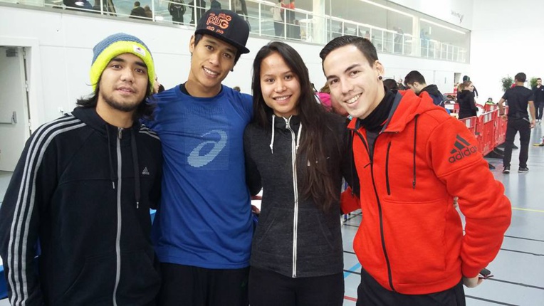 Namataiki TEVENINO, Raihau MAIAU, Takina BERNARDINO et Grégory BRADAÏ