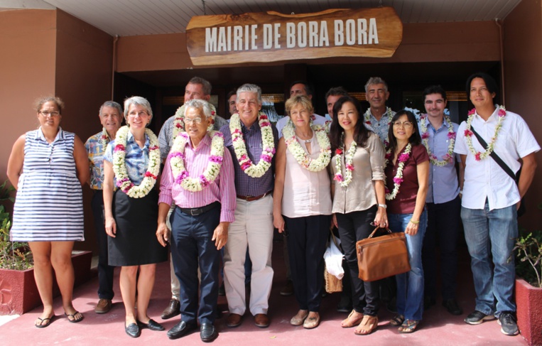 Une délégation de la Santé et de l’OMS s’est rendue à Bora Bora lundi.