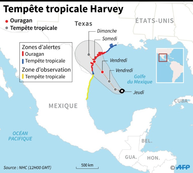 Harvey s'annonce "dévastateur", le Texas demande l'aide du gouvernement Harvey s'annonce "dévastateur", le Texas demande l'aide du gouvernement