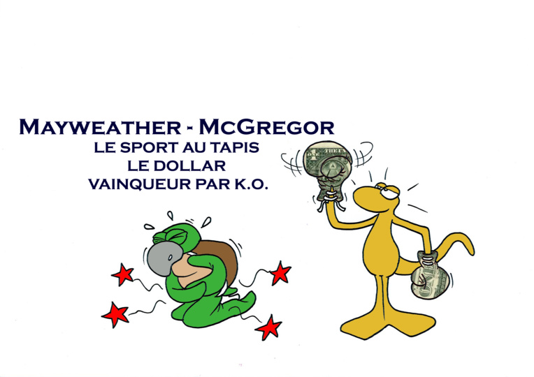 " Mayweather vs McGregor " vu par Munoz