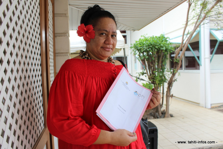 Tatiana Teuiau, 46 ans, a dû être logée par la famille après les intempéries. Tatiana Teuiau, 46 ans, a dû être logée par la famille après les intempéries.