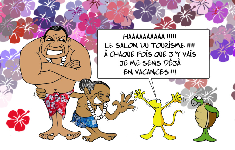 " Le salon du tourisme " vu par Munoz