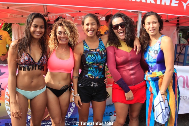 Super ambiance pour cette compétition qui pourrait relancer le surf féminin