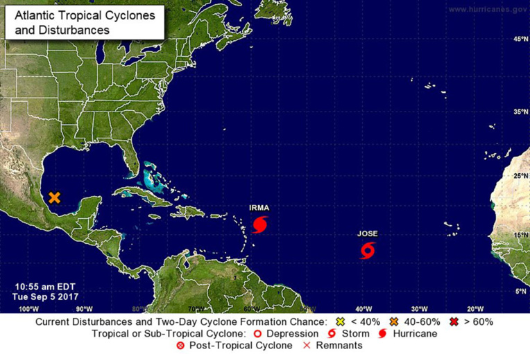 La tempête Jose "proche de la force d'un ouragan"