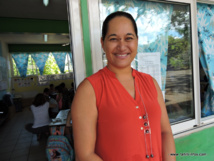 Tauhia Tinorua, enseignante en CP. Tauhia Tinorua, enseignante en CP.