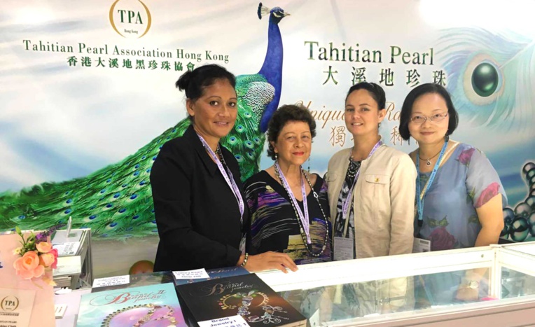 La perle de Tahiti présente au Salon international de la bijouterie à Hong Kong La perle de Tahiti présente au Salon international de la bijouterie à Hong Kong