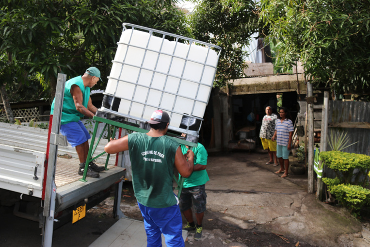 Des citernes d’eau pour les habitants de Paea Des citernes d’eau pour les habitants de Paea