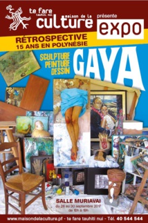 Gaya exposera ses oeuvres à la salle Muriavai mardi Gaya exposera ses oeuvres à la salle Muriavai mardi