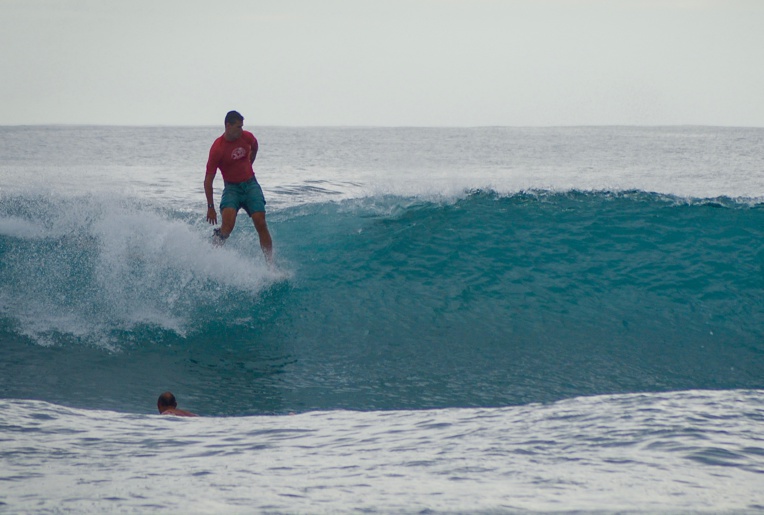 Tereva David a gagné la compétition longboard ce week end à Taharu'u © Keanu Moux Tereva David a gagné la compétition longboard ce week end à Taharu'u © Keanu Moux