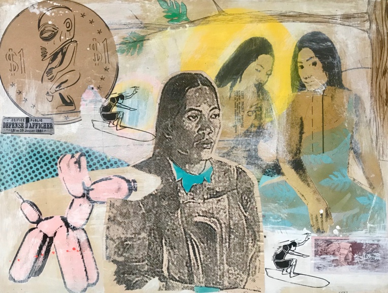 Passionné de glisse, on retrouve souvent des surfeurs dans ses œuvres. Passionné de glisse, on retrouve souvent des surfeurs dans ses œuvres.