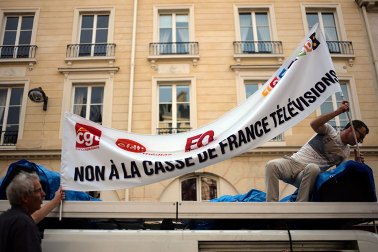 France Télévisions en grève contre les coupes budgétaires
