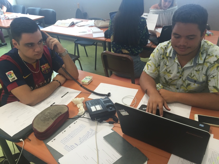 Serge Bryant et Mickaël Travers, étudiants en première année à l'ECT.