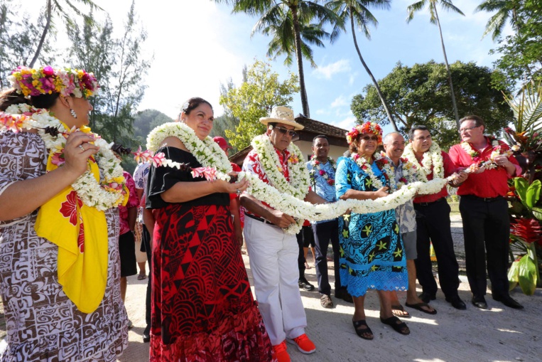 Inauguration de la plage publique de Tiahura à Moorea Inauguration de la plage publique de Tiahura à Moorea