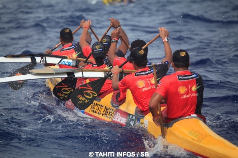 Shell Va'a était mené par Kévin Céran-Jérusalémy Shell Va'a était mené par Kévin Céran-Jérusalémy