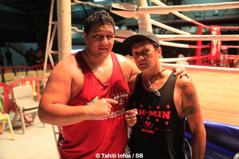 Rodrigue Ah Min avec Teiki Marotau