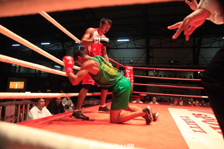 Teahu Faufau a mis son adversaire en difficulté plusieurs fois