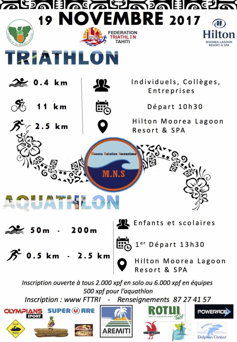 Triathlon – Moorea Natation Tri : Le triathlon se développe à Moorea