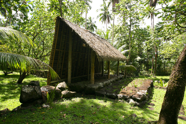 Belle restauration sur le tohua Tahakia. Belle restauration sur le tohua Tahakia.