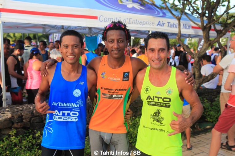 Le trio gagnant, Samuel Aragaw, Cédric Wane et Teiva Izal Le trio gagnant, Samuel Aragaw, Cédric Wane et Teiva Izal