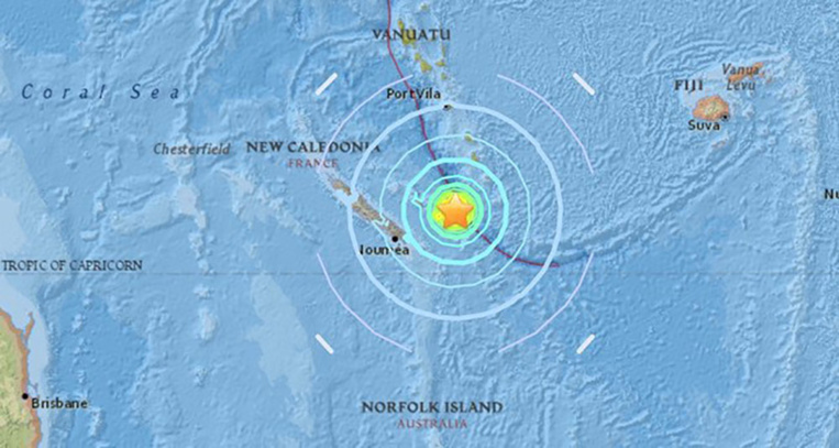 Puissant séisme en Nouvelle-Calédonie : pas de dégât