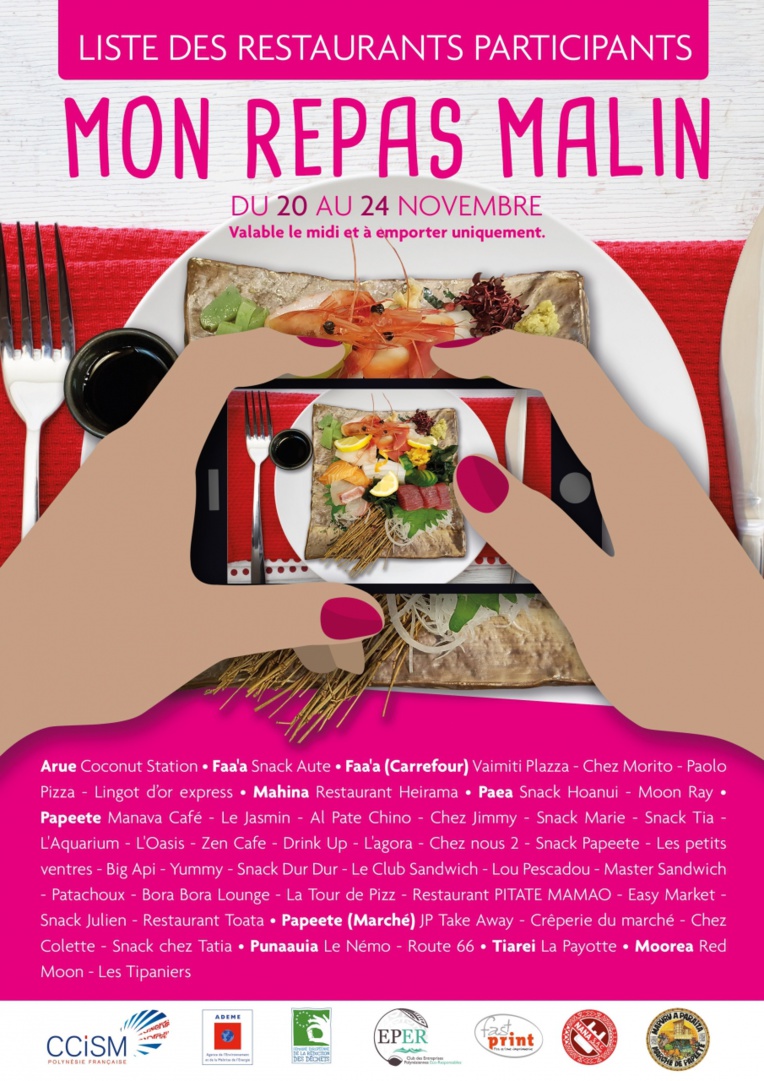 La liste des restaurants participants.