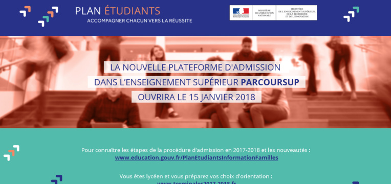 Etudes supérieures : Admission Post Bac laisse place à Parcoursup Etudes supérieures : Admission Post Bac laisse place à Parcoursup