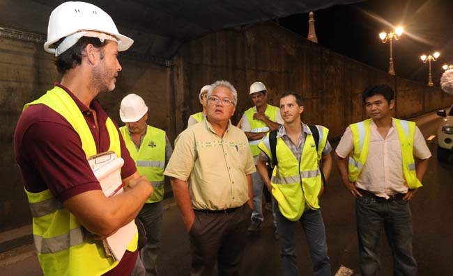 L'éclairage du tunnel de la Bounty à Papeete rétabli