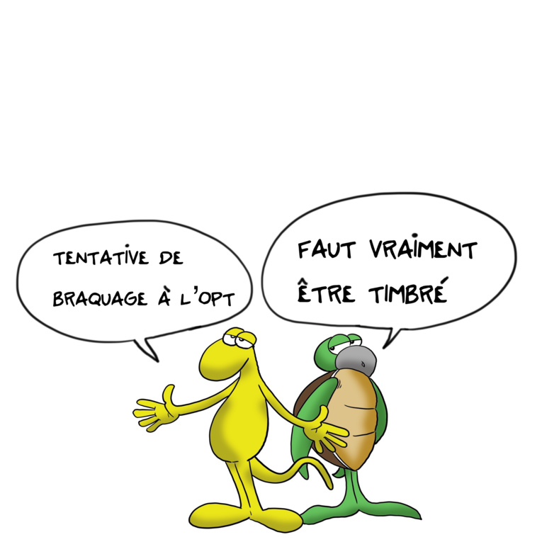 " Tentative de braquage à l'OPT " par Munoz