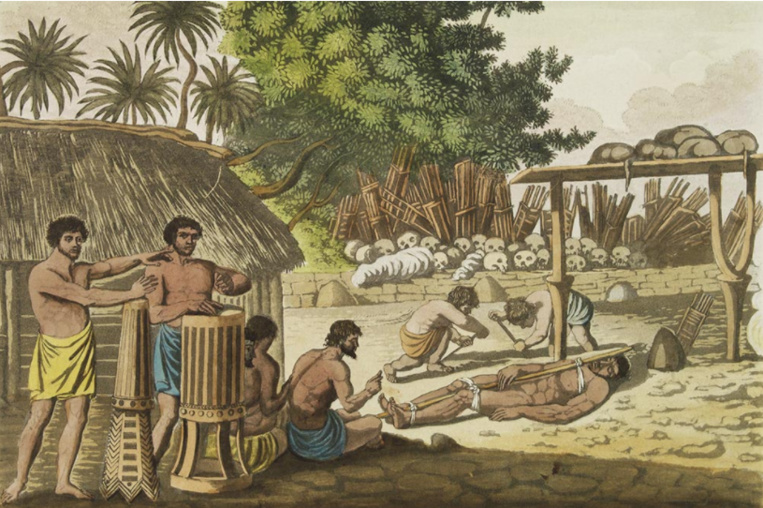 Sacrifices humains à Tahiti
