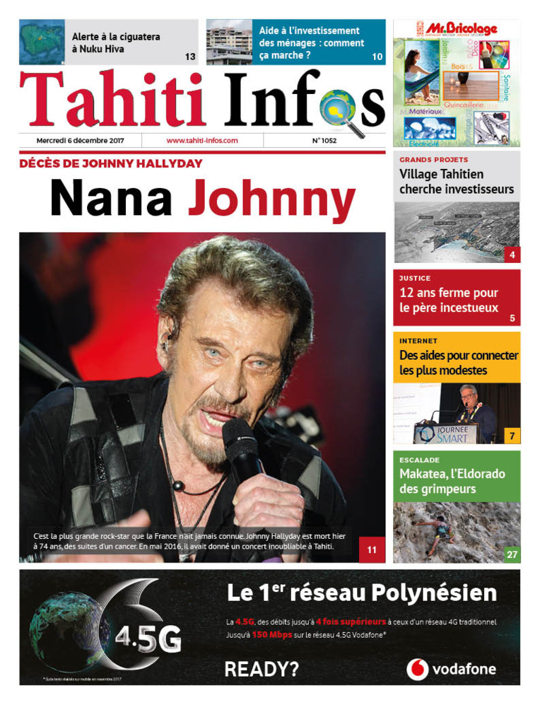 TAHITI INFOS N°1052 du 6 décembre 2017 TAHITI INFOS N°1052 du 6 décembre 2017