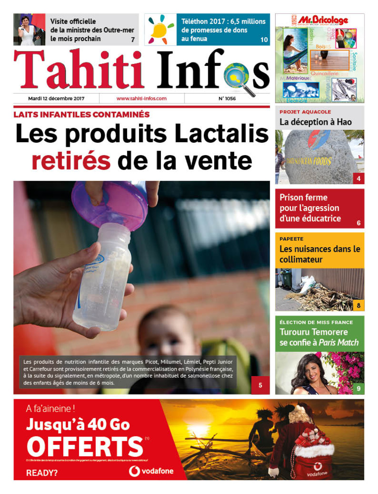 TAHITI INFOS N°1056 du 12 décembre 2017 TAHITI INFOS N°1056 du 12 décembre 2017
