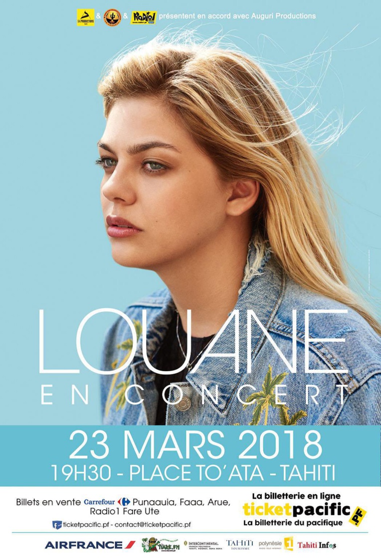 Louane en concert à To'ata au mois de mars Louane en concert à To'ata au mois de mars