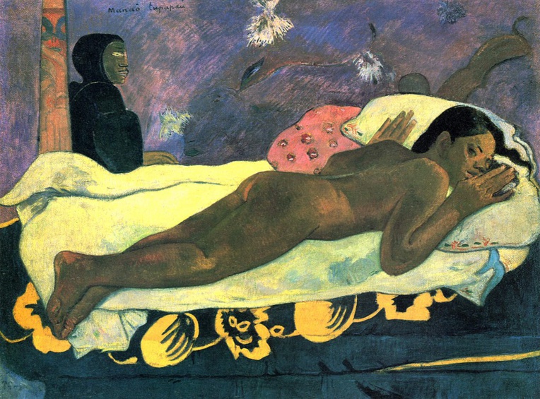 Mana’o Tupapau. Paul Gauguin, 1892, Mataiea, Tahiti (Albrith-Knox Art Gallery, Buffalo) Mana’o Tupapau. Paul Gauguin, 1892, Mataiea, Tahiti (Albrith-Knox Art Gallery, Buffalo)