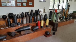 La collection de travail de l’équipe NEDEx permet aux démineurs de se former sur les différents types d’objets rencontrés en Polynésie française