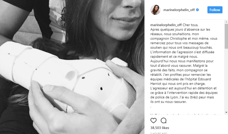 Marine Lorphelin, compagne de Christophe Malmezac : "J'ai eu (très) peur" Marine Lorphelin, compagne de Christophe Malmezac : "J'ai eu (très) peur"