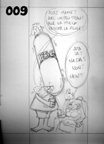 -Munoz a déjà présenté des croquis au crayon à Marcel Tuihani.