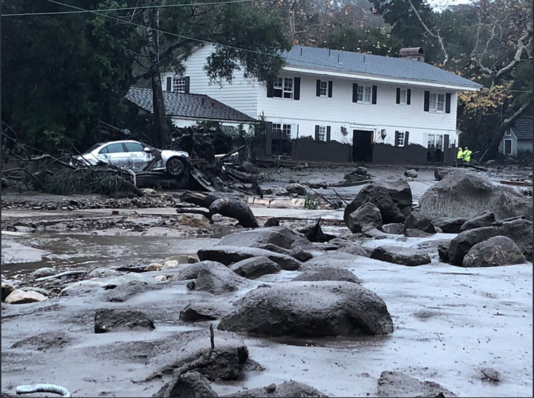 Au moins 13 morts dans des coulées de boue en Californie Au moins 13 morts dans des coulées de boue en Californie