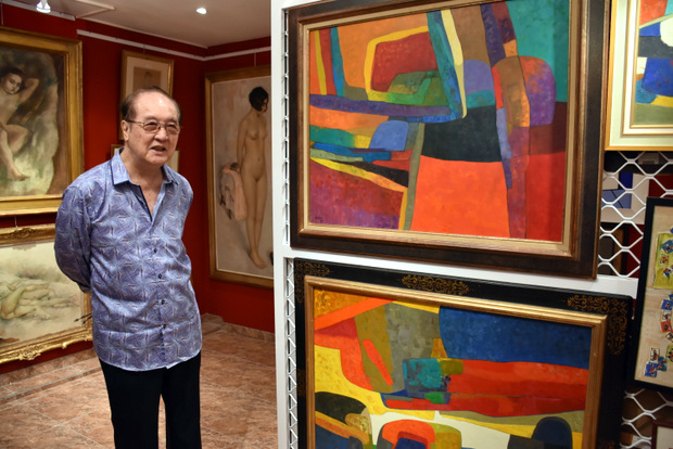 Paul Yeou Chichong, 84 years old and owner of 350 paintings from the great masters