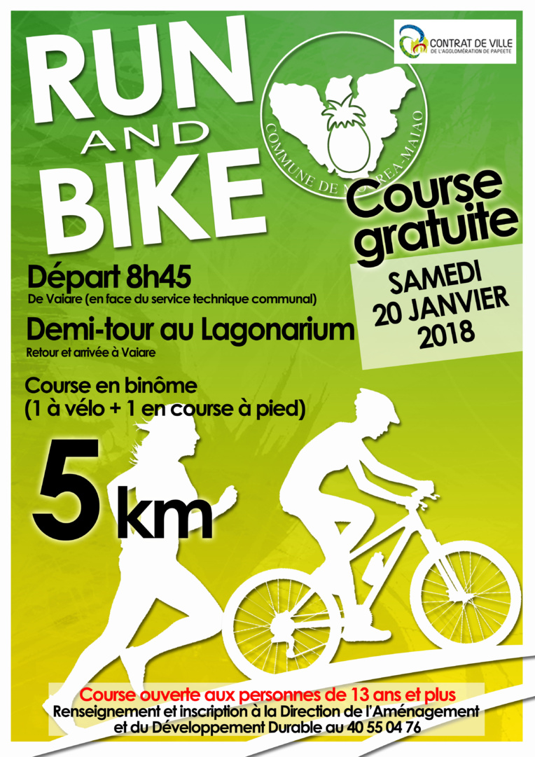 Un week-end Run & bike à Moorea pour sensibiliser sur les risques en deux roues