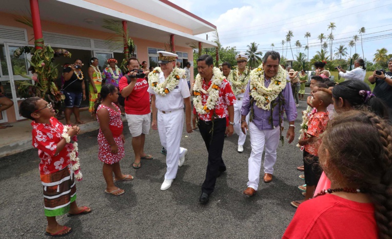 Raiatea : inauguration de fare pour l’accueil des croisiéristes et d’une nouvelle école