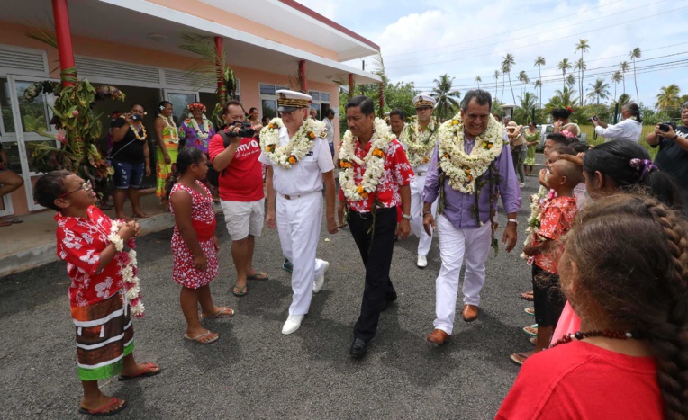 Raiatea : inauguration de fare pour l’accueil des croisiéristes et d’une nouvelle école Raiatea : inauguration de fare pour l’accueil des croisiéristes et d’une nouvelle école