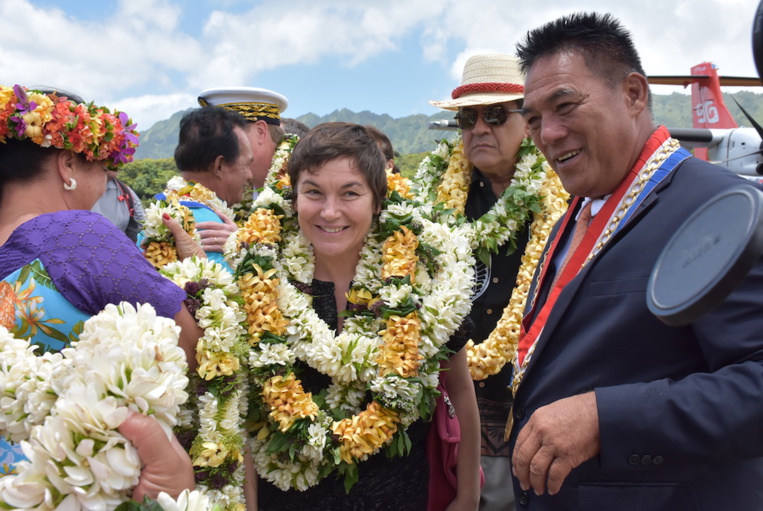 Annick Girardin en visite pour deux jours aux Marquises Annick Girardin en visite pour deux jours aux Marquises