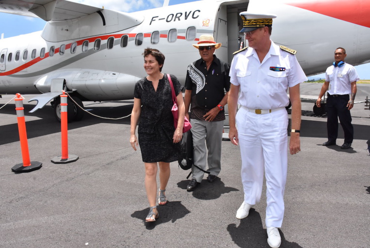Annick Girardin en visite pour deux jours aux Marquises Annick Girardin en visite pour deux jours aux Marquises