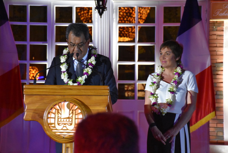 Cocktail à la Présidence en l'honneur d'Annick Girardin Cocktail à la Présidence en l'honneur d'Annick Girardin
