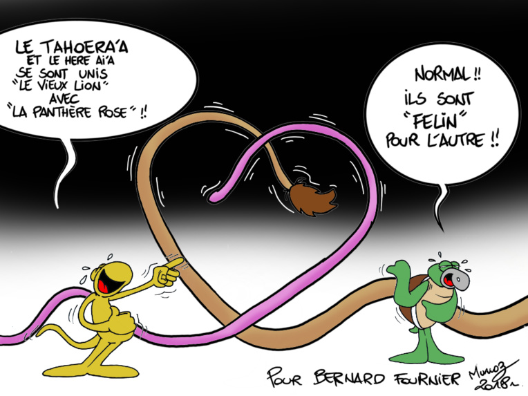 " Félin pour l'autre ! " par Munoz " Félin pour l'autre ! " par Munoz