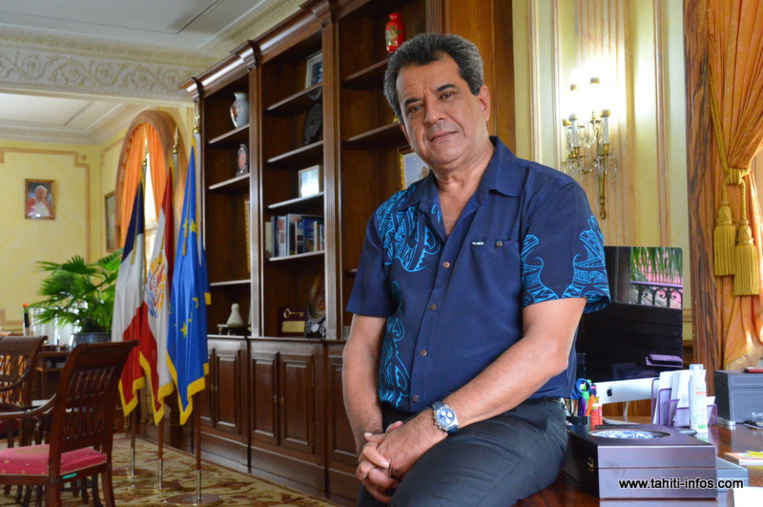 Le président Edouard Fritch (Photo : archive Tahiti Infos)